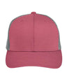 Team 365 Youth Zone Sonic Heather Trucker Cap - Team 365 TT802Y Sport Maroon Heather/ Sport Graphite One Size
