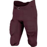 TERMINATOR 3 INTEGRATED FOOTBALL PANT W/BUILT - IN PADS | Champro FPU29 - Maroon Maroon Youth 2XS Accessories