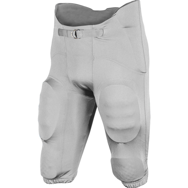 TERMINATOR 3 INTEGRATED FOOTBALL PANT W/BUILT - IN PADS | Champro FPU29 - Silver Silver Youth 2XS Accessories