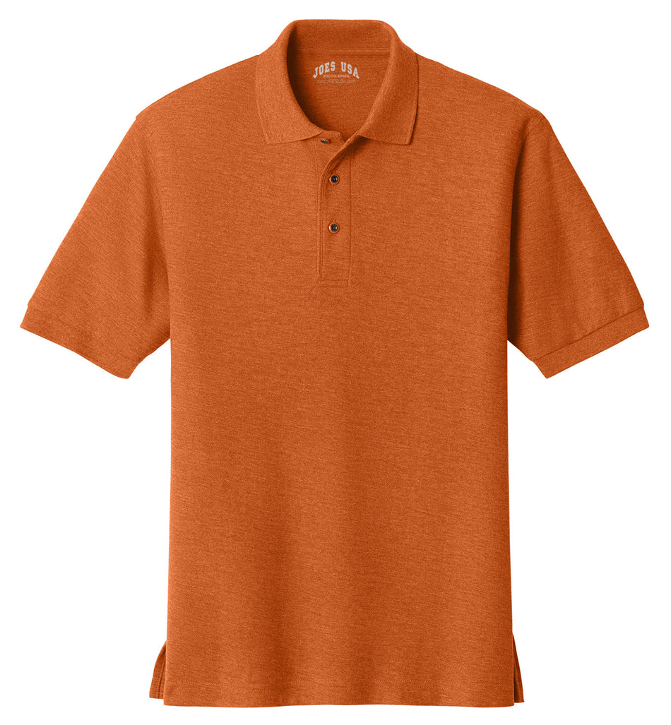 Joe's USA Mens Classic Silk Touch Polo Shirts in 36 Colors and Sizes: XS-6XL