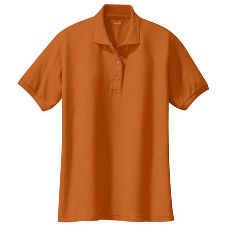 Ladies Silk Touch Polo-TexasOrange Polos/Knits Joe's USA Texas Orange X-Small