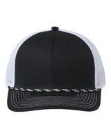 The Game Everyday Rope Trucker Cap - The Game GB452R Black/ White Adjustable