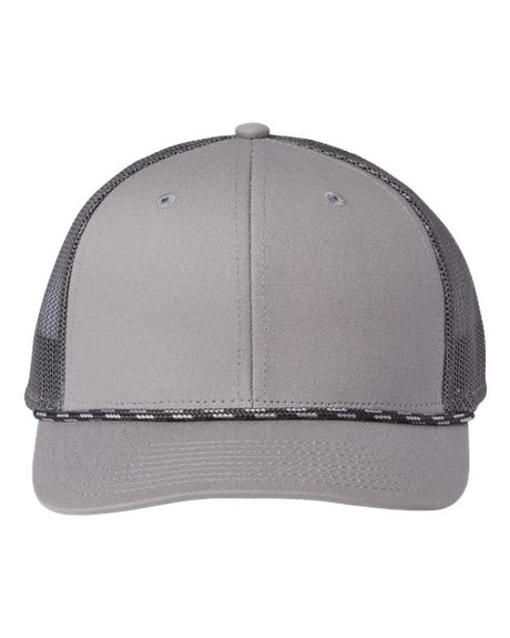 The Game Everyday Rope Trucker Cap - The Game GB452R Light Grey/ Charcoal Adjustable
