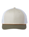 The Game Everyday Rope Trucker Cap - The Game GB452R Stone/ Light Olive/ White Adjustable