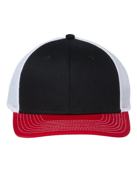 The Game Everyday Trucker Cap - The Game GB452E Black/ Red/ White Adjustable