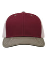 The Game Everyday Trucker Cap - The Game GB452E Cinnamon Red/ Olive Green/ Stone Adjustable
