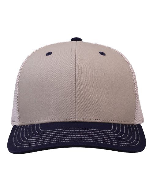 The Game Everyday Trucker Cap - The Game GB452E Khaki/ Navy/ Stone Adjustable