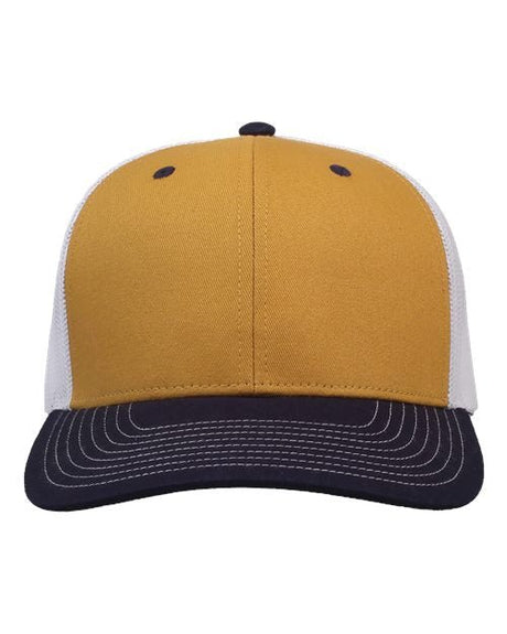 The Game Everyday Trucker Cap - The Game GB452E Mustard Yellow/ Navy/ White Adjustable