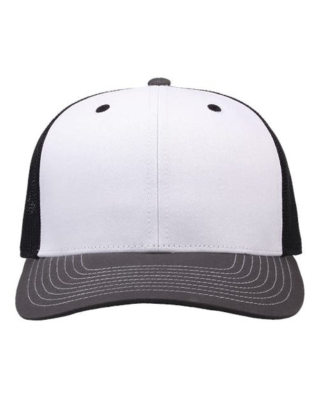 The Game Everyday Trucker Cap - The Game GB452E White/ Charcoal/ Black Adjustable