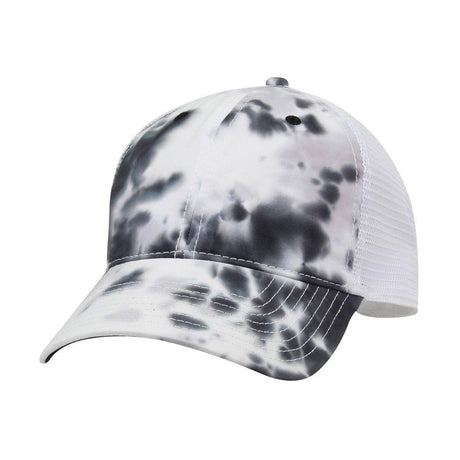 The Game - GB470 - Lido Tie Dyed Trucker Hat GRAYSCALE Adjustable Hats