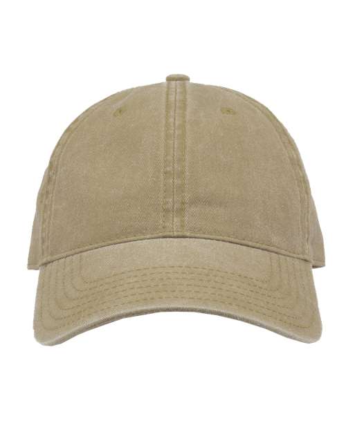 The Game Pigment - Dyed Cap - The Game GB465 Khaki Adjustable