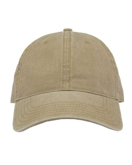 The Game Pigment - Dyed Cap - The Game GB465 Khaki Adjustable
