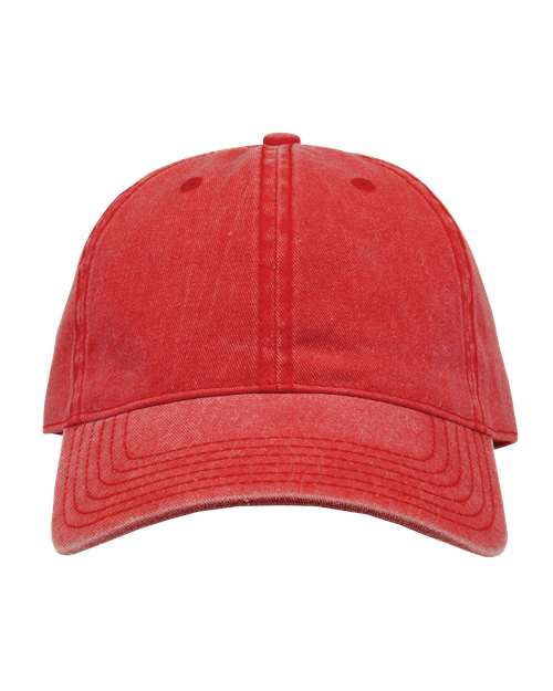 The Game Pigment - Dyed Cap - The Game GB465 Red Adjustable