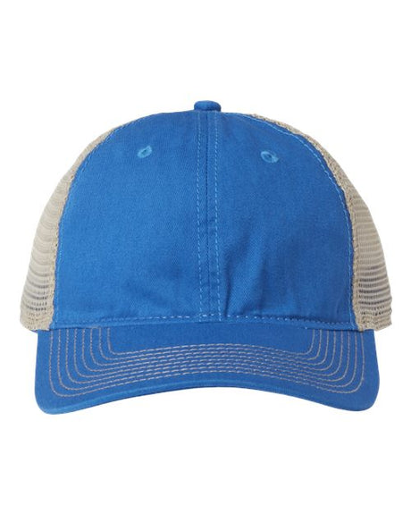 The Game Soft Trucker Cap - The Game GB880 LA Blue/ Khaki Adjustable
