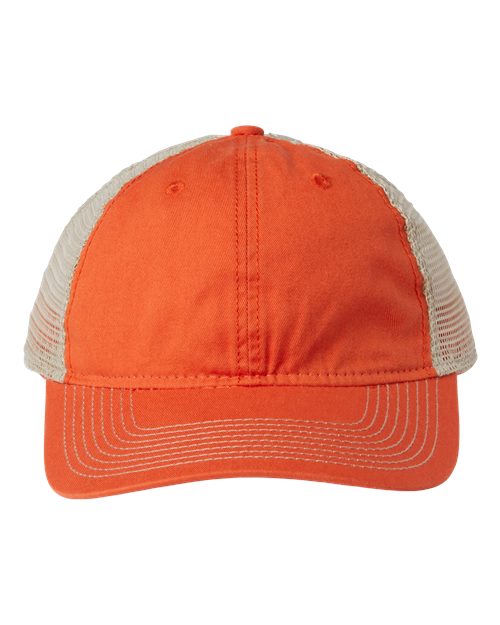 The Game Soft Trucker Cap - The Game GB880 Orange/ Khaki Adjustable