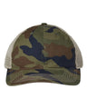 The Game Soft Trucker Cap - The Game GB880 Woodland/ Khaki Adjustable
