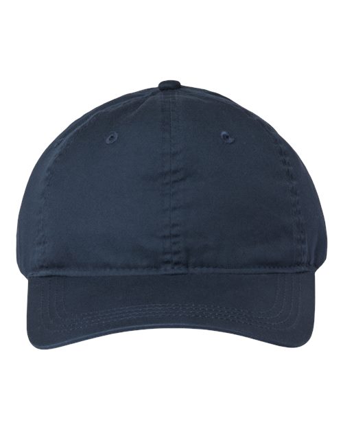 The Game Ultralight Cotton Twill Cap - The Game GB510 Navy Adjustable