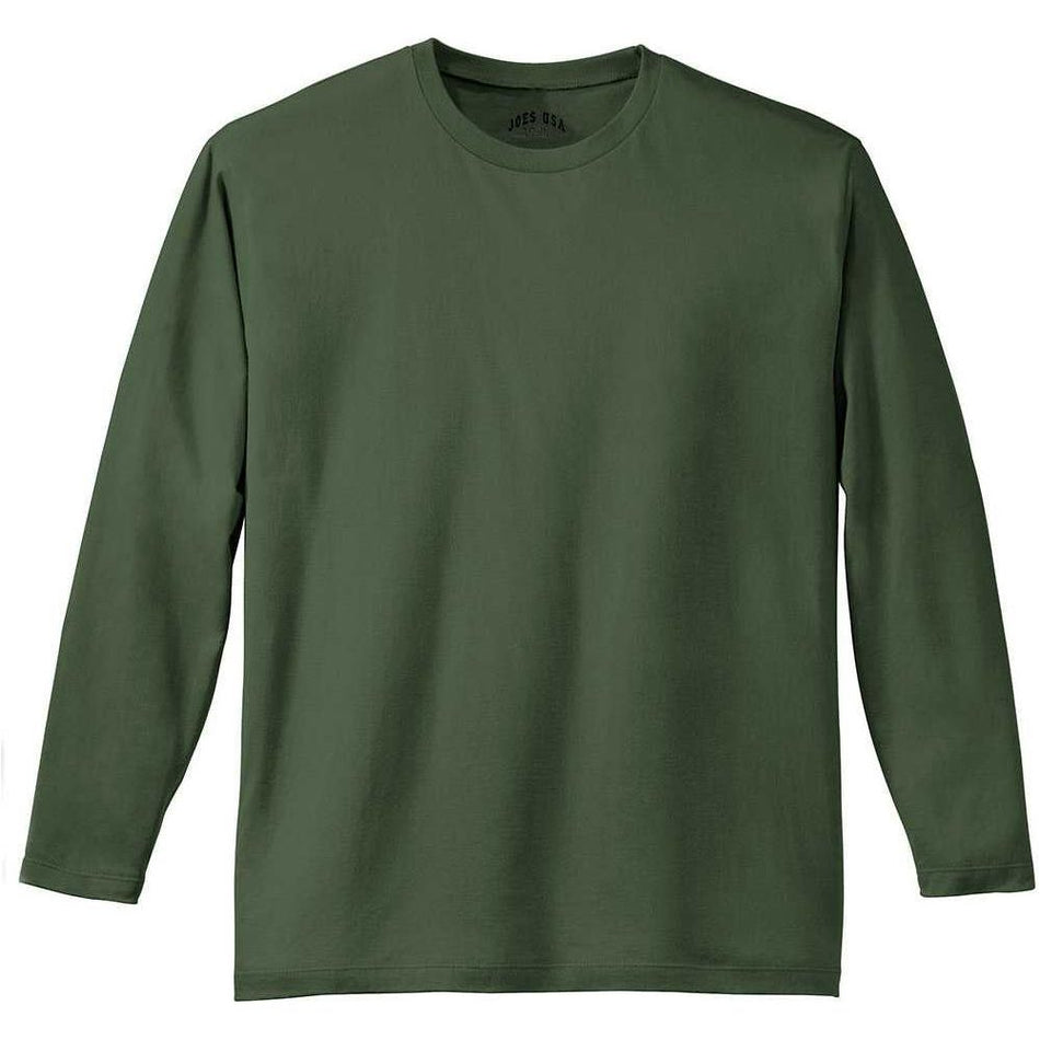 Mens Perfect Weight Long Sleeve Tee Joe's USA Mens Apparel