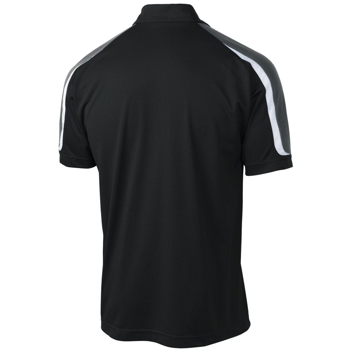 Tricolor Shoulder Micropique Sport - Wick Polo Black / Iron Grey / White X - Small Polos/Knits