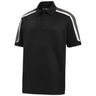 Tricolor Shoulder Micropique Sport - Wick Polo Black / Iron Grey / White X - Small Polos/Knits