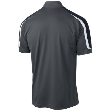 Tricolor Shoulder Micropique Sport - Wick Polo Iron Grey / Black / White X - Small Polos/Knits