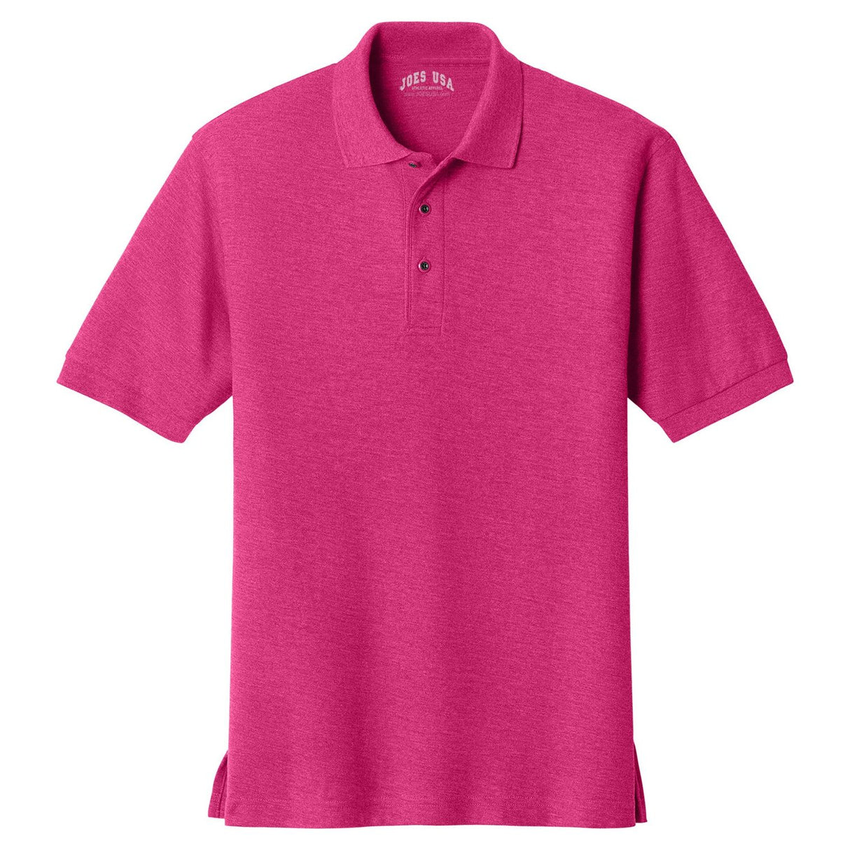 Mens Classic Silk Touch Polo Shirts in 36 Colors and Sizes: XS-6XL-TropicalPink Polos/Knits Joe's USA Tropical Pink X-Small