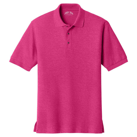 Mens Classic Silk Touch Polo Shirts in 36 Colors and Sizes: XS-6XL-TropicalPink Polos/Knits Joe's USA Tropical Pink X-Small