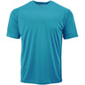 DRIEQUIP Men's Athletic All Sport Training Tee Shirts-TropicBlue Activewear DRI-EQUIP Tropic Blue X-Small
