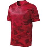 Joe's USA Men's Camo Hex Workout Tee DRI-EQUIP Red XS