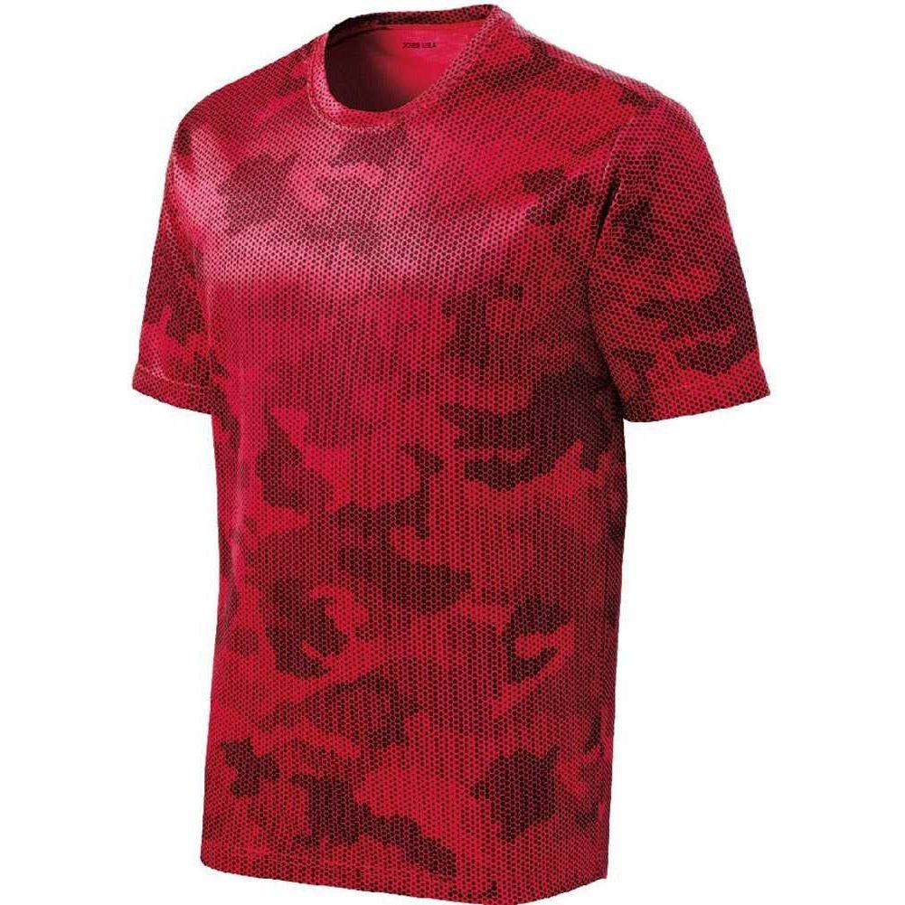 Joe's USA Men's Camo Hex Workout Tee DRI-EQUIP Mens Apparel