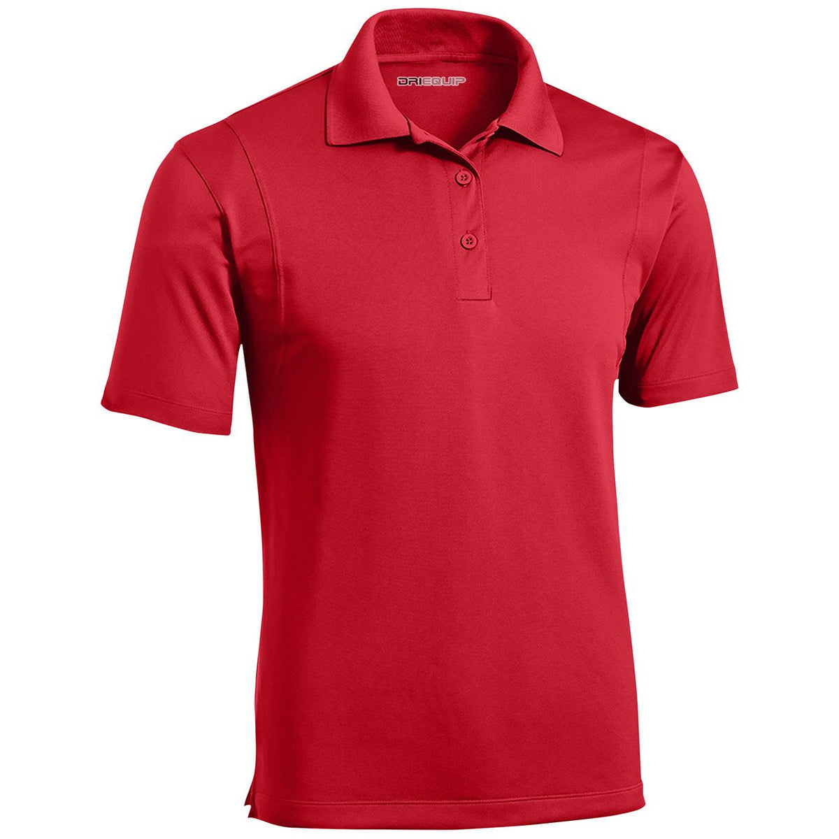 Mens Moisture Wicking Micropique Golf Polos DRI-EQUIP True Red