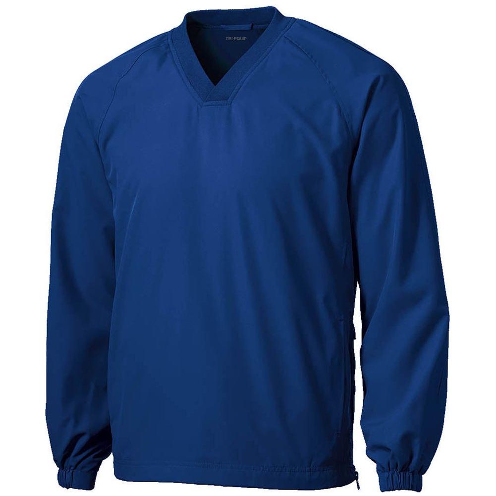 Joe's USA Men's Athletic V-Neck Raglan Wind Shirts | Solid Colors Joe's USA True Royal X-Small