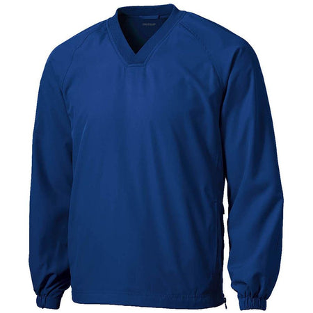 Joe's USA Men's Athletic V-Neck Raglan Wind Shirts | Solid Colors Joe's USA True Royal X-Small