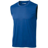 Men's Sleeveless Athletic Tee Shirt. Sizes XS-4XL Activewear DRI-EQUIP True Royal XS