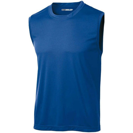 Men's Sleeveless Athletic Tee Shirt. Sizes XS-4XL Activewear DRI-EQUIP True Royal XS