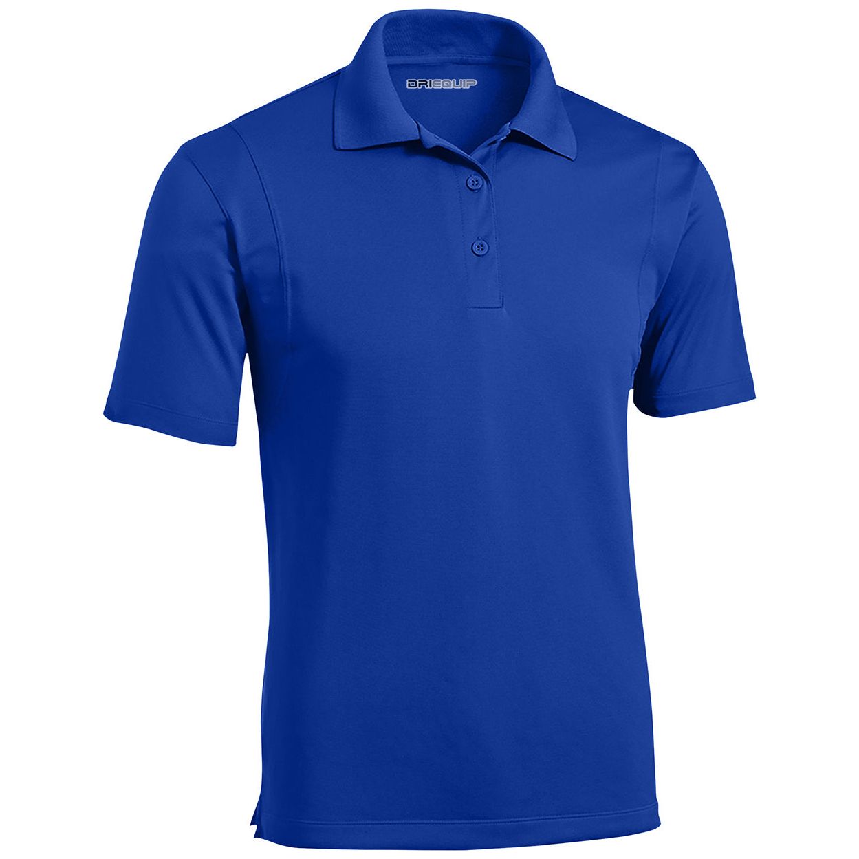 Mens Moisture Wicking Micropique Golf Polos DRI-EQUIP True Royal