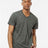 Tultex Men's Poly - Rich V - Neck T-Shirt - Tultex 207 Charcoal XS Short Sleeve T-Shirts