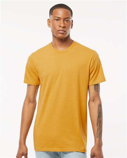 Tultex Men's Premium Cotton Blend T-Shirt - Tultex 541 Antique Gold Heather XS Short Sleeve T-Shirts