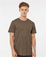 Tultex Men's Premium Cotton Blend T-Shirt - Tultex 541 Brown Heather XS Short Sleeve T-Shirts