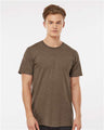 Tultex Men's Premium Cotton Blend T-Shirt - Tultex 541 Brown Heather XS Short Sleeve T-Shirts