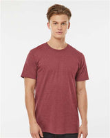 Tultex Men's Premium Cotton Blend T-Shirt - Tultex 541 Burgundy Heather XS Short Sleeve T-Shirts