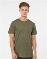 Tultex Men's Premium Cotton Blend T-Shirt - Tultex 541 Olive Heather XS Short Sleeve T-Shirts