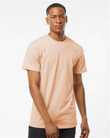 Tultex Men's Premium Cotton Blend T-Shirt - Tultex 541 Peach Heather XS Short Sleeve T-Shirts