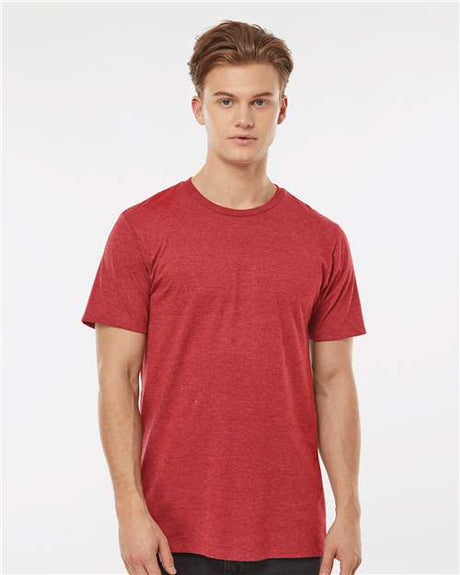 Tultex Men's Premium Cotton Blend T-Shirt - Tultex 541 Red Heather XS Short Sleeve T-Shirts