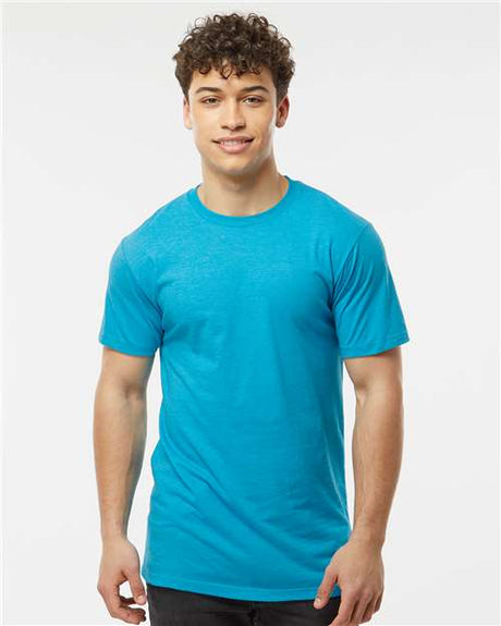 Tultex Men's Premium Cotton Blend T-Shirt - Tultex 541 Turquoise Heather XS Short Sleeve T-Shirts