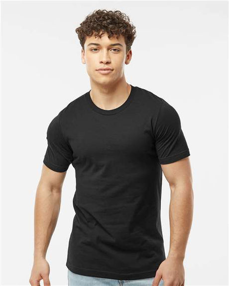 Tultex Men's Premium Cotton T-Shirt - Black - Tultex 502 Black XS Short Sleeve T-Shirts