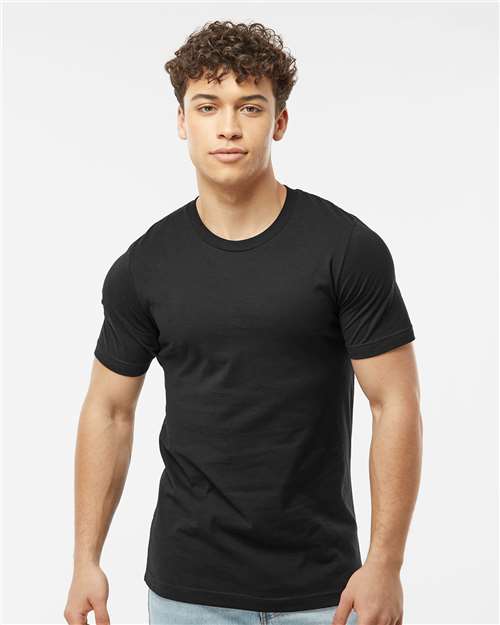 Tultex Men's Premium Cotton T-Shirt - Black - Tultex 502 Black XS Short Sleeve T-Shirts