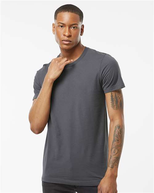 Tultex Men's Premium Cotton T-Shirt - Charcoal - Tultex 502 Charcoal XS Short Sleeve T-Shirts