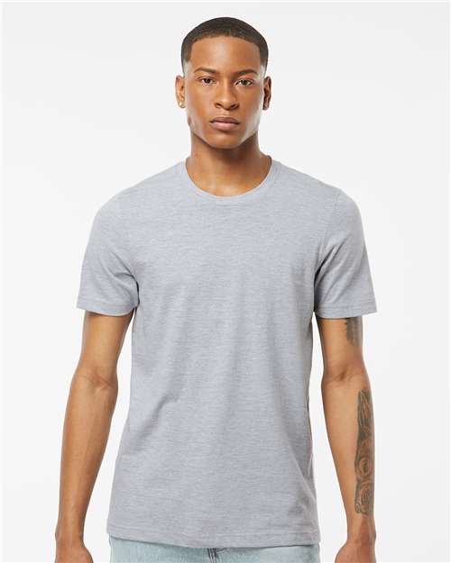 Tultex Men's Premium Cotton T-Shirt - Heather Grey - Tultex 502 Heather Grey XS Short Sleeve T-Shirts