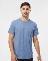Tultex Men's Tri - Blend T-Shirt - Tultex 254 Athletic Blue Tri Blend XS Short Sleeve T-Shirts
